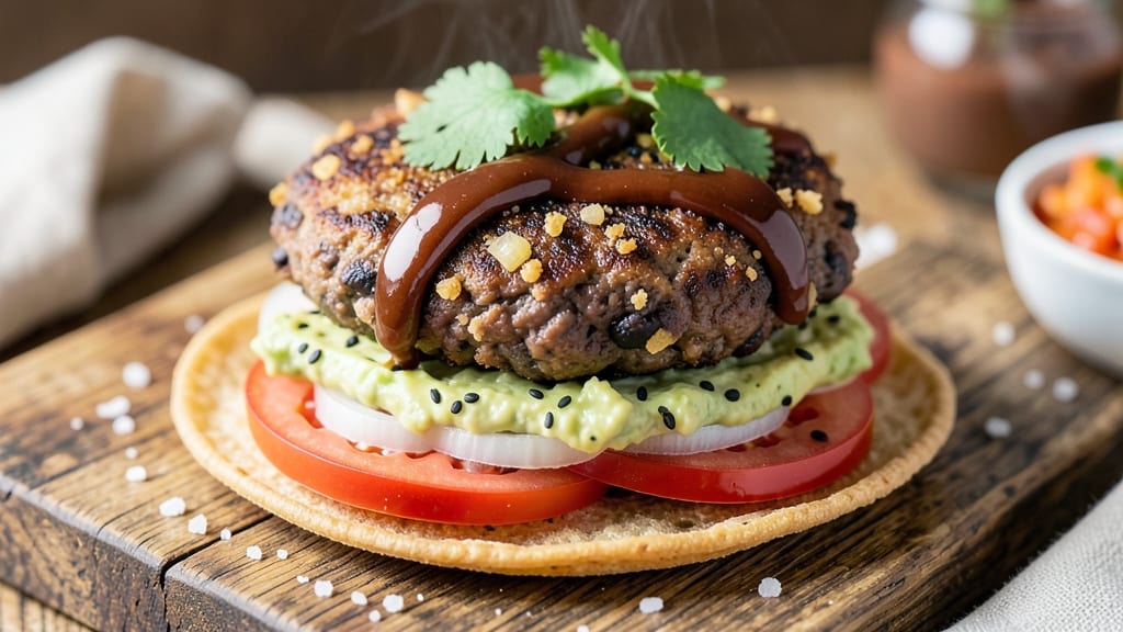 Black Bean Hamburger Patties Recipe: Crispy Tortilla-Crusted Plant-Based Burgers