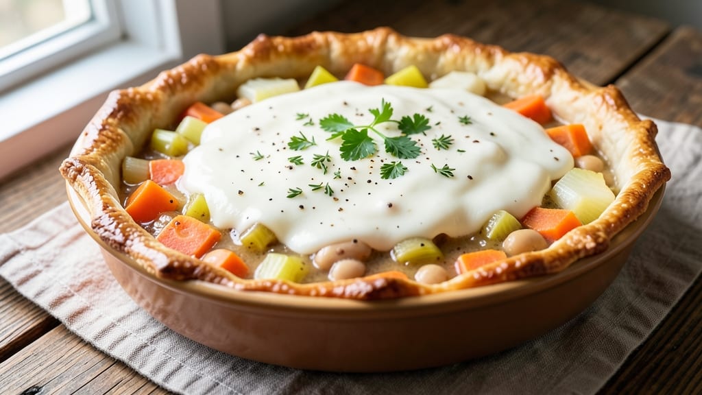 Bean Pot Pie Recipe: Flaky Crust Over Creamy Bean Filling