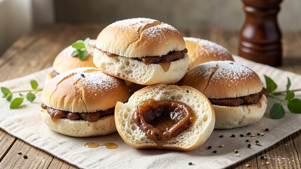 Bean Paste Buns Recipe: Steamed Buns With Silky Bean Paste Hearts