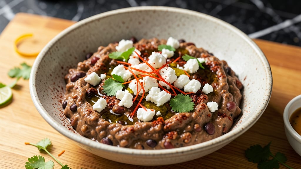 Black Bean and Feta Dip Recipe: Crunchy Tortilla Topping Meets Creamy Tang