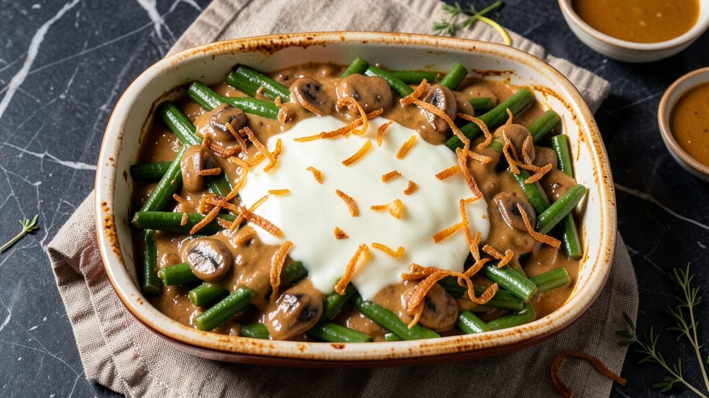 Best Of Bridge Green Bean Casserole Recipe: Cheesy Crunch Topping With Perfect Creamy Base