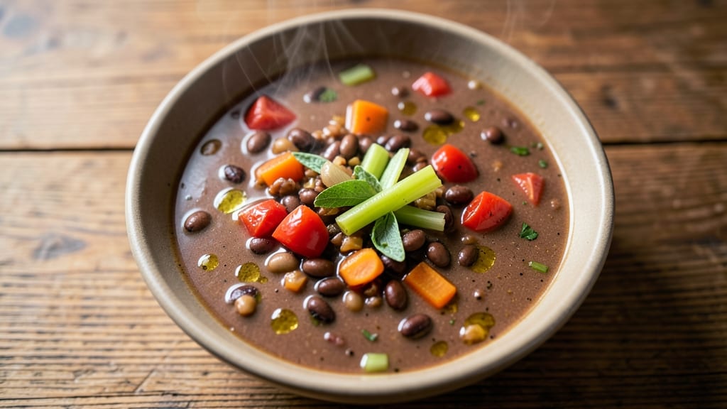 Black Bean Minestrone Soup Recipe: Hearty Pantry-to-Table Simmer With Earthy Tomato Depth