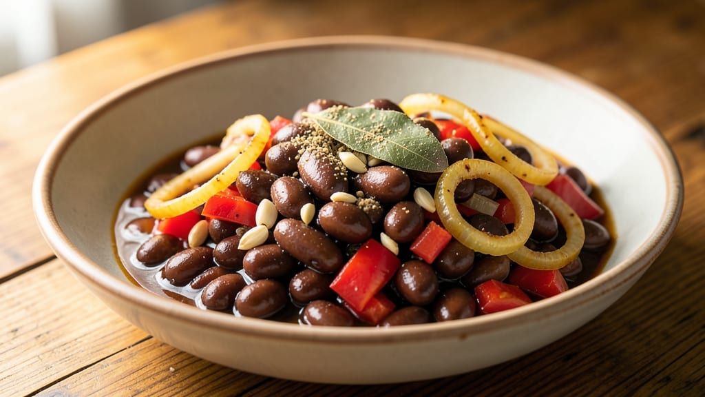 Bayo Gordo Beans Recipe: Cuban-Style Spiced Black Beans with Crispy Plantains
