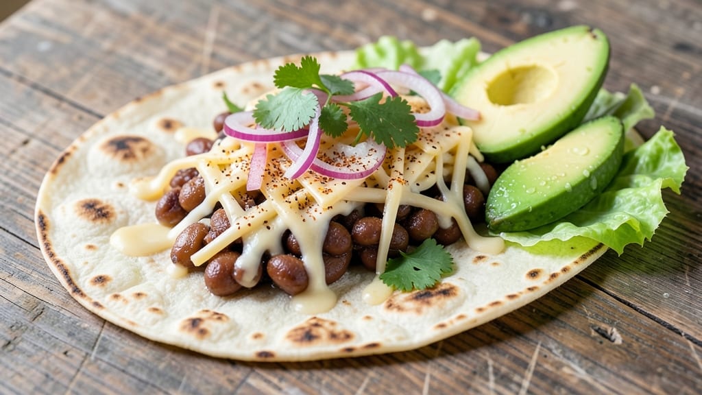 Baked Bean Wraps Recipe: Smoky Tortilla Crunch Over Melty Cheese Layers
