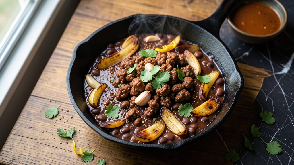 Black Bean Chili Con Carne Recipe: Deep-Smoked Spice and Meat Fusion