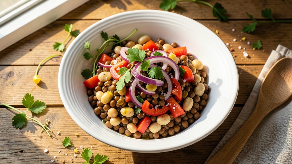Bean and Lentil Salad Recipe: Herb-Infused Crunch Meets Earthy Protein