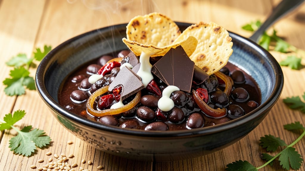 Black Bean Mole Recipe: Smoky Chocolate-Chili Depth Over Warm Corn