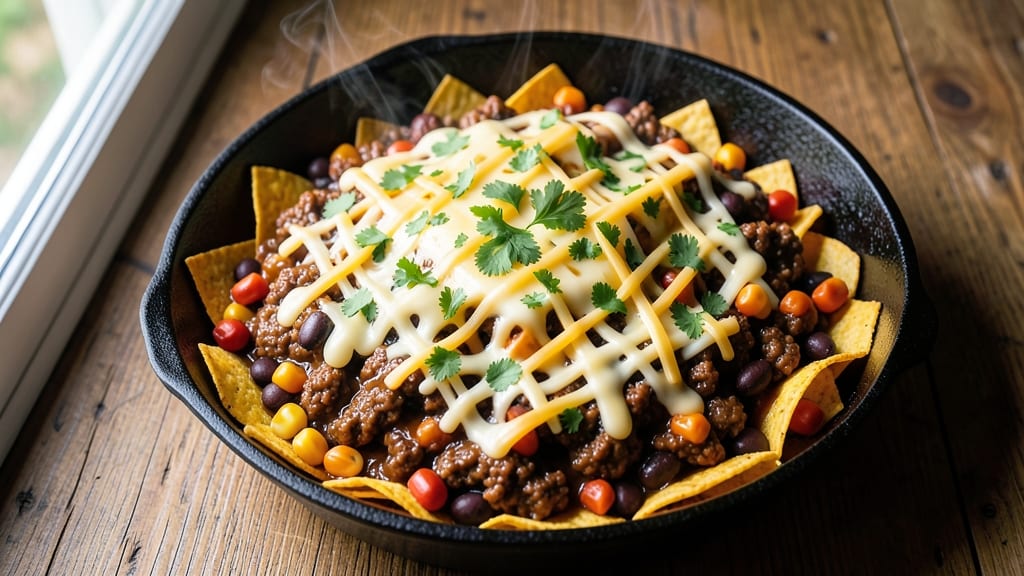 Beef and Bean Taco Casserole Recipe: Layered Fiesta With Crispy Tortilla Top
