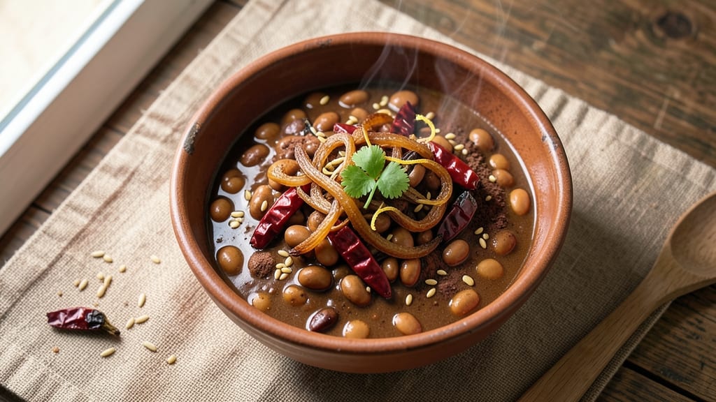 Brown Bean Chili Recipe: Deep-Roasted Spices and Smoky Tortilla Crunch Fusion