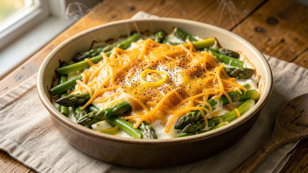 Asparagus and Green Beans Casserole Recipe: Crispy Topped, Creamy Cheese Harmony