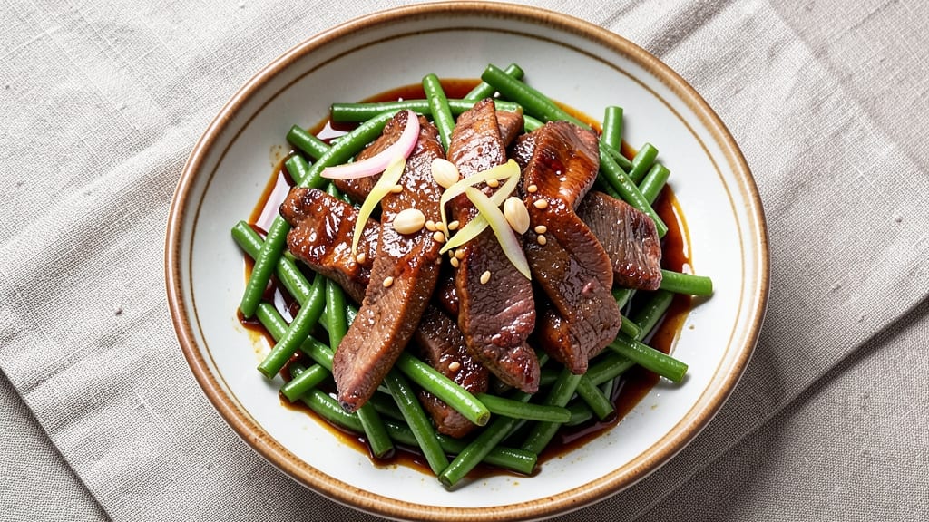 Beef and String Beans Stir Fry Recipe: Crispy Wok-Fried with Garlic-Ginger Zing
