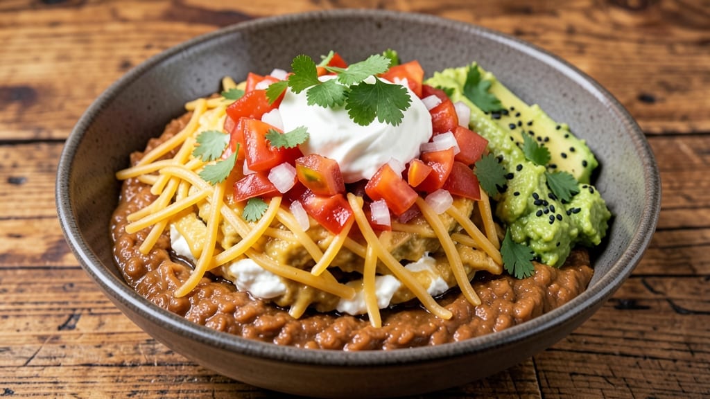 7 Layer Bean Dip Recipe With Refried Beans: Tortilla-Crusted Comfort in One Bowl