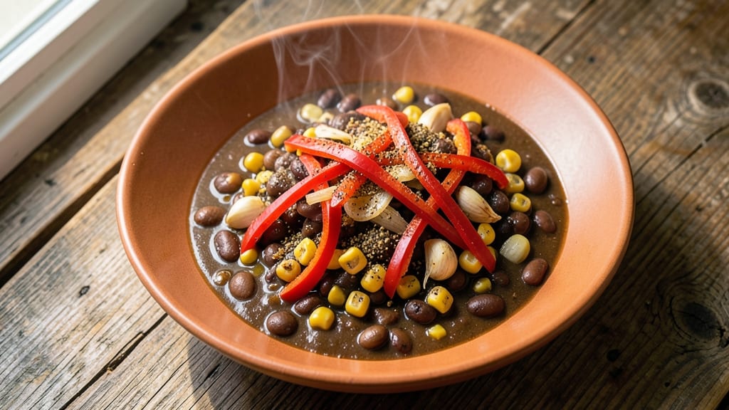 Black Bean Stew Recipe Vegetarian: Earthy Cumin and Toasted Corn Depth