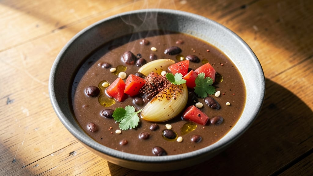 Jamie Oliver's Black Bean Soup Recipe: Spiced Tomato and Cumin Depth