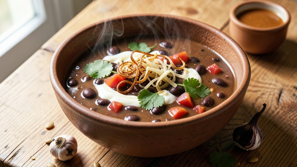 Black Bean Chili Soup Recipe: Deep-Roasted Spices and Black Bean Richness