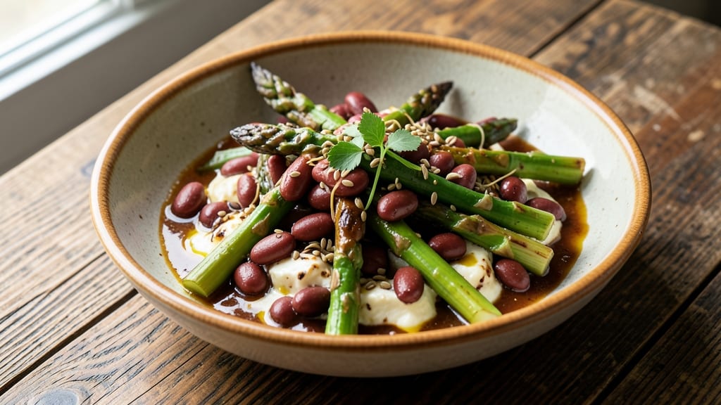 Asparagus and Black Beans Recipe: Charred Green Meets Smoky Southwestern Heat