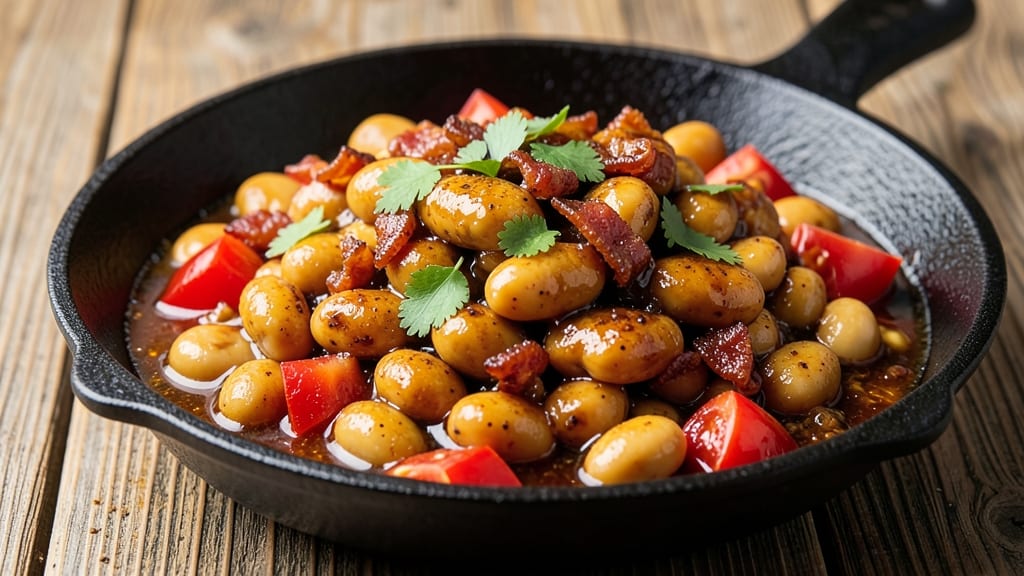 BBQ Lima Beans Recipe: Smoky Sweet Char and Crispy Tortilla Crowns
