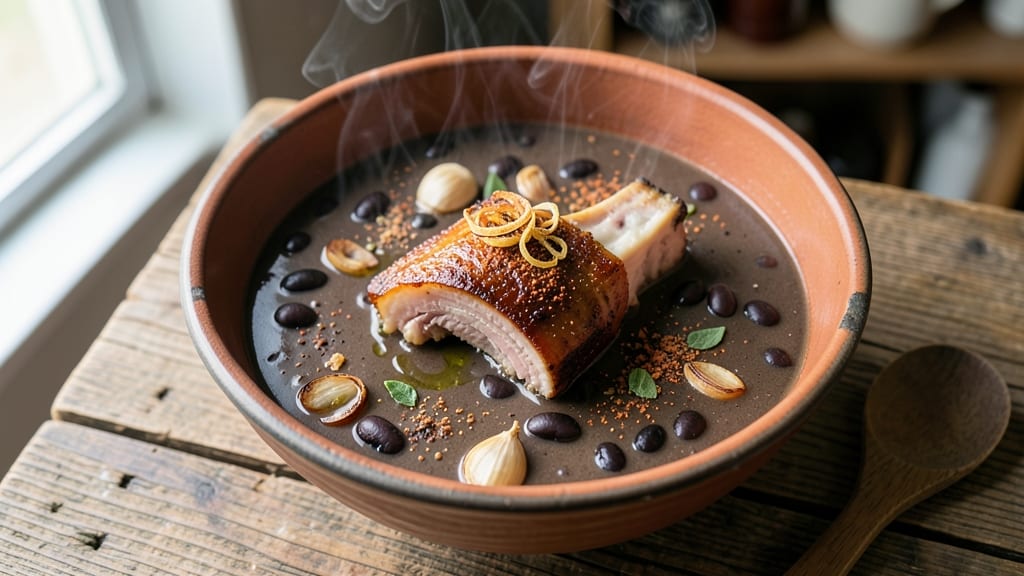 Black Bean Soup With Ham Bone Recipe: Deep-Roasted Ham Flavor and Pantry Simmered Richness