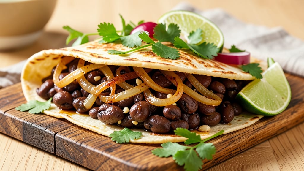 Black Bean Wraps Recipe Vegan: Crispy Tortilla Crunch With Spiced Black Bean Filling