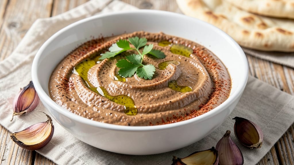 Black Bean Hummus Recipe Vegan: Smoky Roasted Garlic and Tahini Silk