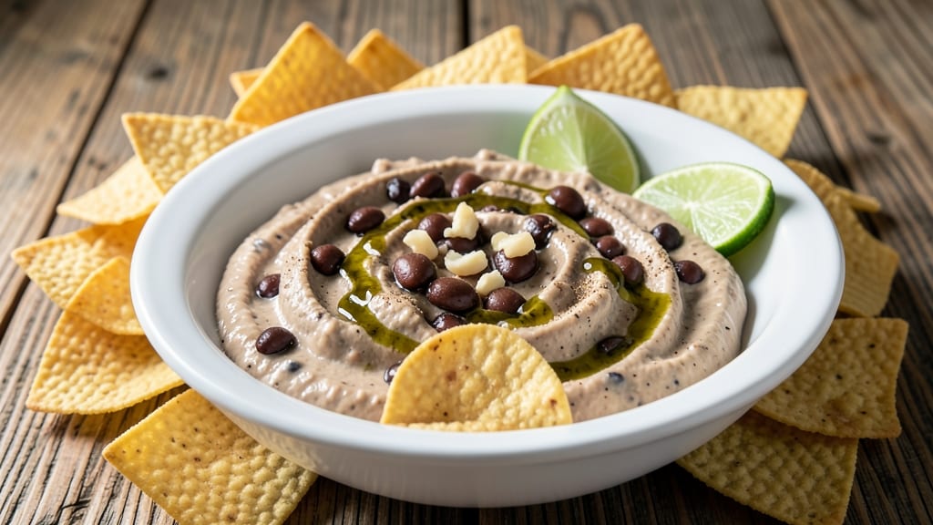 Bean Dip Recipe From Scratch: Creamy Cumin-Lime Blend With Crunchy Tortilla Topping