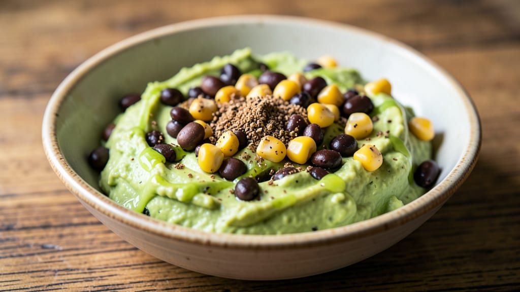 Black Bean, Corn, and Avocado Dip Recipe: Crunchy Tortilla Topping Meets Creamy Lime Zing