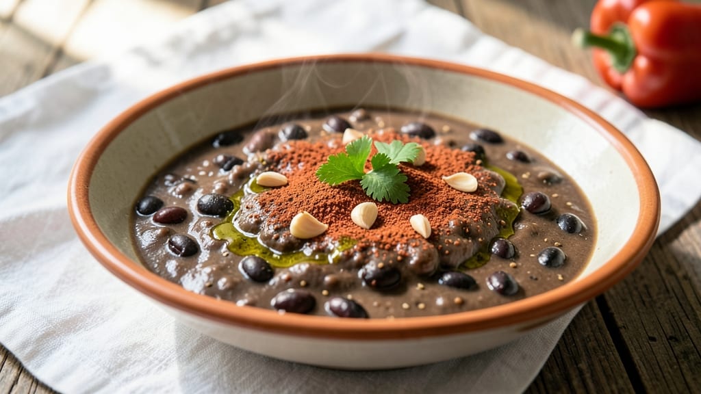 Black Bean Bisque Recipe: Smoky Tortilla Crunch Over Velvety Cumin Base