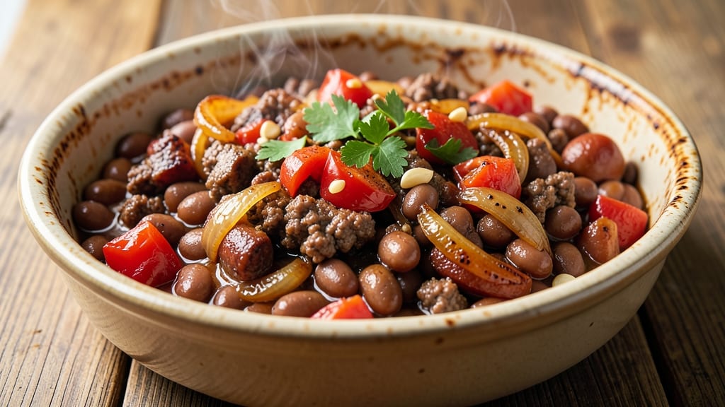 Baked Bean Recipe with Ground Beef and Sausage: Smoky-Spiced One-Pot Heartiness