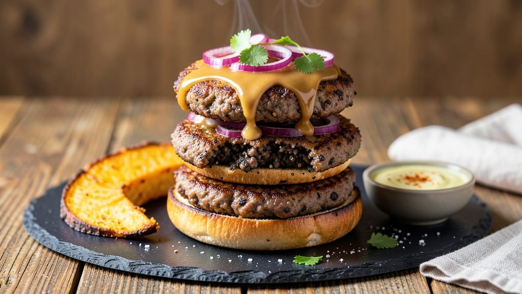 Air Fryer Black Bean Burgers Recipe: Smoky Cumin-Crusted, Melty Cheese Center
