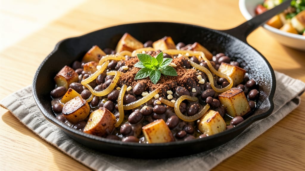 Black Bean Hash Recipe: Smoky Cumin-Kissed Potatoes and Spiced Beans