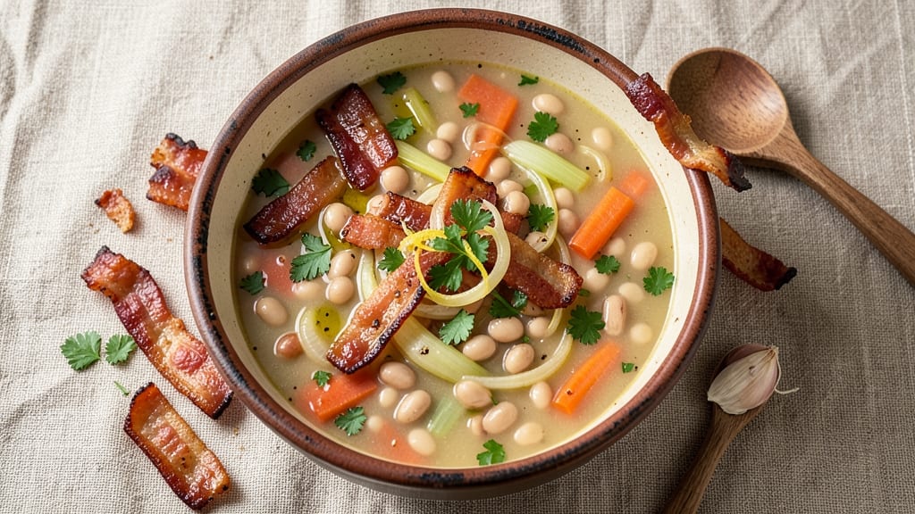 Bean and Bacon Soup Recipe With Canned Beans: Smoky Bacon and Creamy Bean Harmony