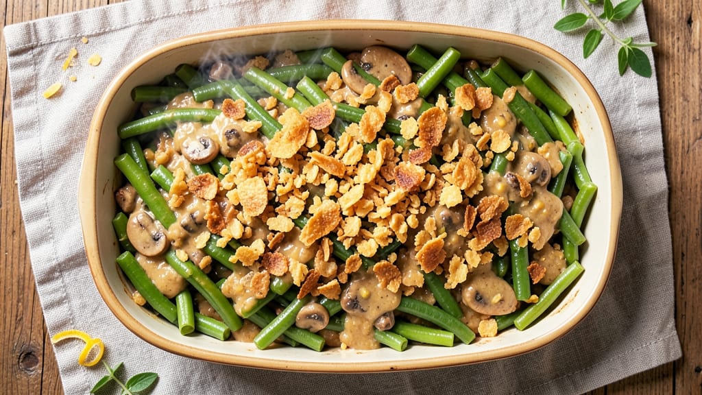 Best Tasting Green Bean Casserole Recipe: Crispy Onion Topping Secrets
