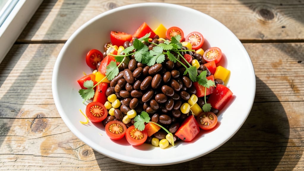 Black Bean Summer Salad Recipe: Bright Lime and Cilantro Zing in 15 Minutes