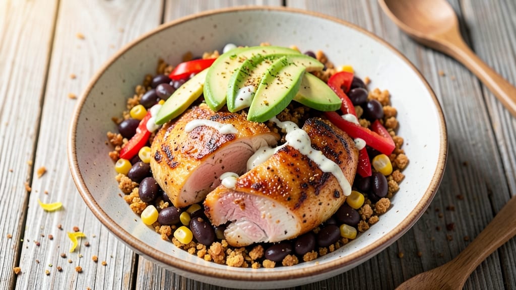 Black Bean Chicken Salad Recipe: Crispy Tortilla-Crusted Protein Power