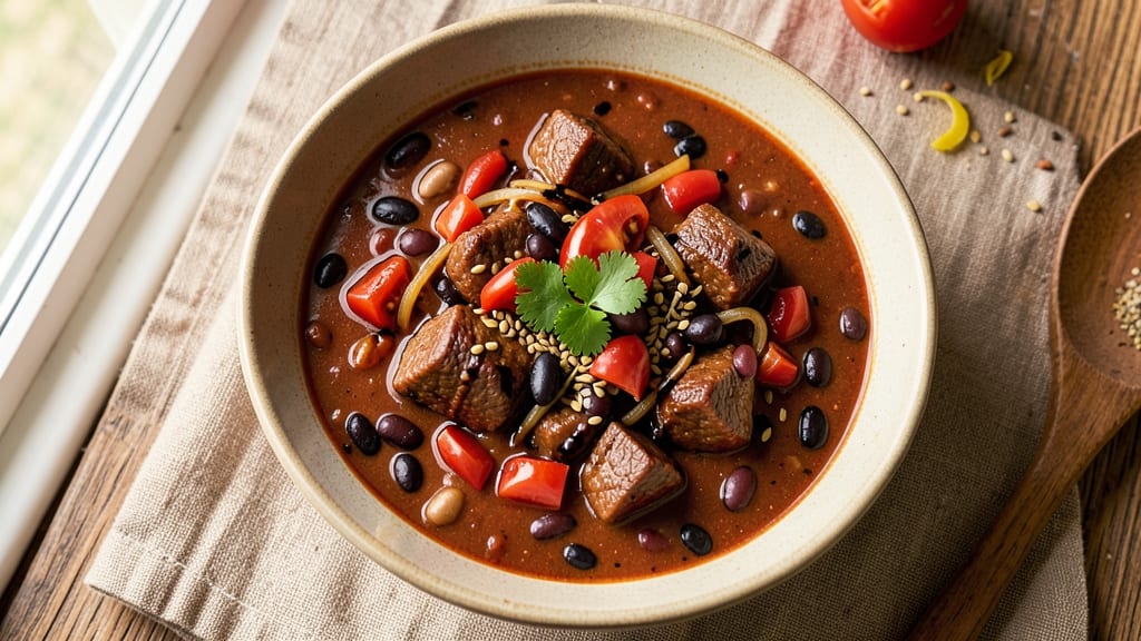 Beef Chili Bean Soup Recipe: Smoky Spice-Packed One-Pot Heartiness