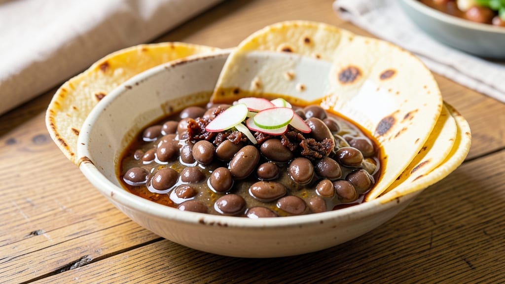 Black Bean and Miso Soup Recipe: Umami-Rich Broth with Crispy Tortilla Topping