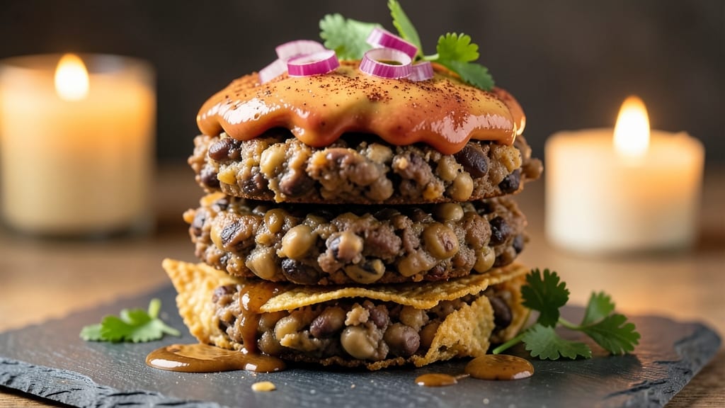 Black Bean and Chickpea Burgers Recipe: Smoky Tortilla-Crusted Plant Power
