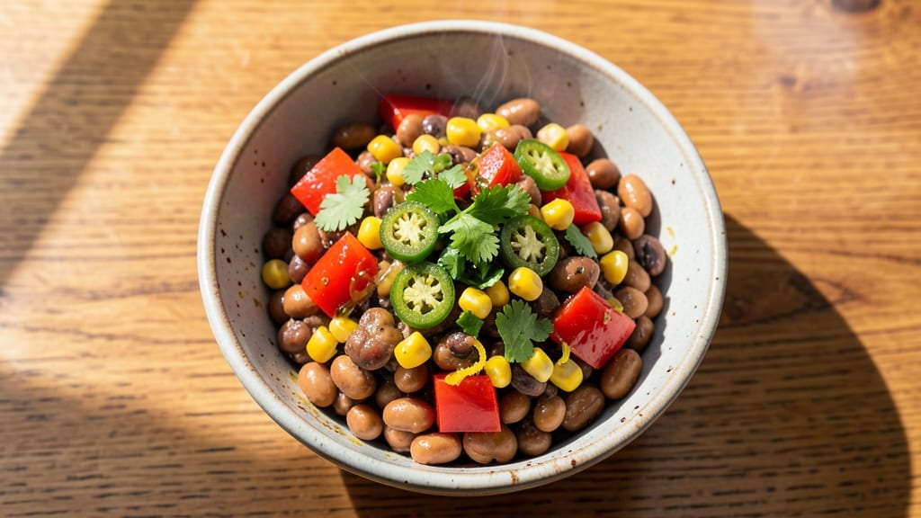 Black Bean and Corn Pico De Gallo Recipe: Zesty Lime and Cilantro Freshness in 15 Minutes